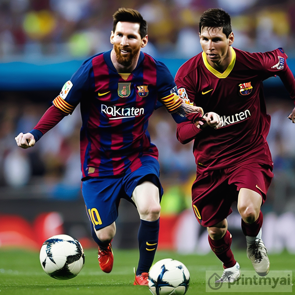 The Art of Messi on Barcelona and Ronaldo on Kness