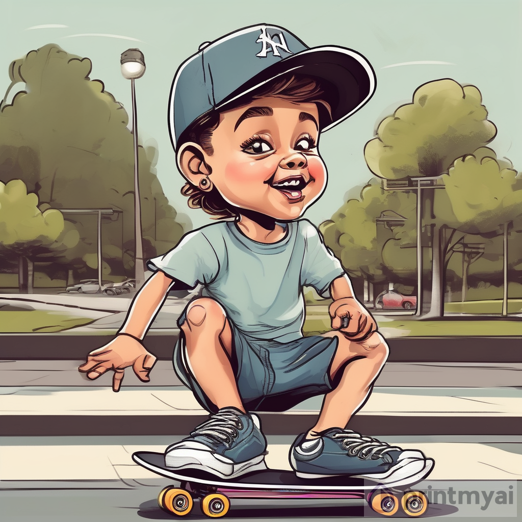 The Cool Caricature Kid: A Fun and Unique Art Style