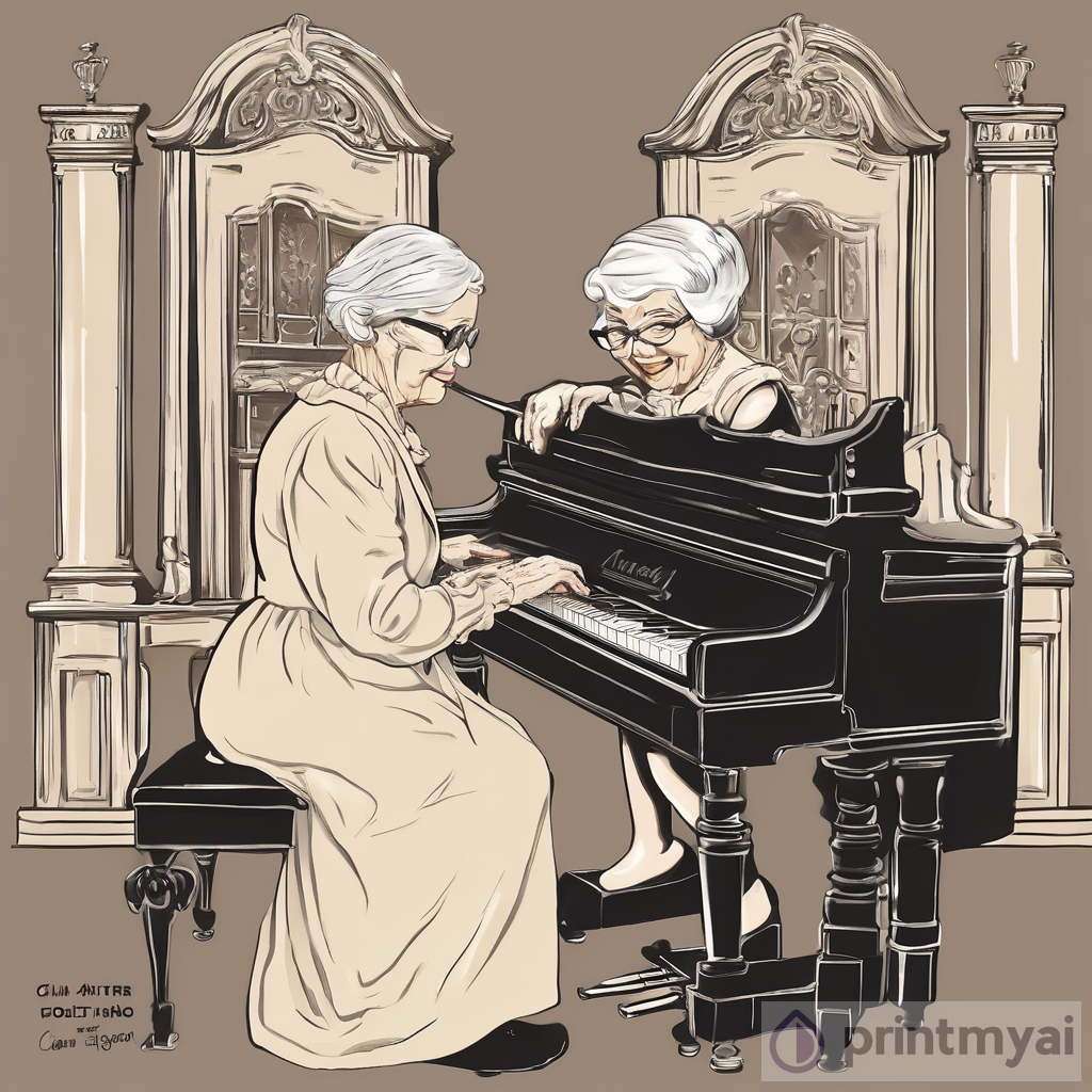 The Joy of Music: Heartwarming Piano Duets by Two Talented Elderly Ladies