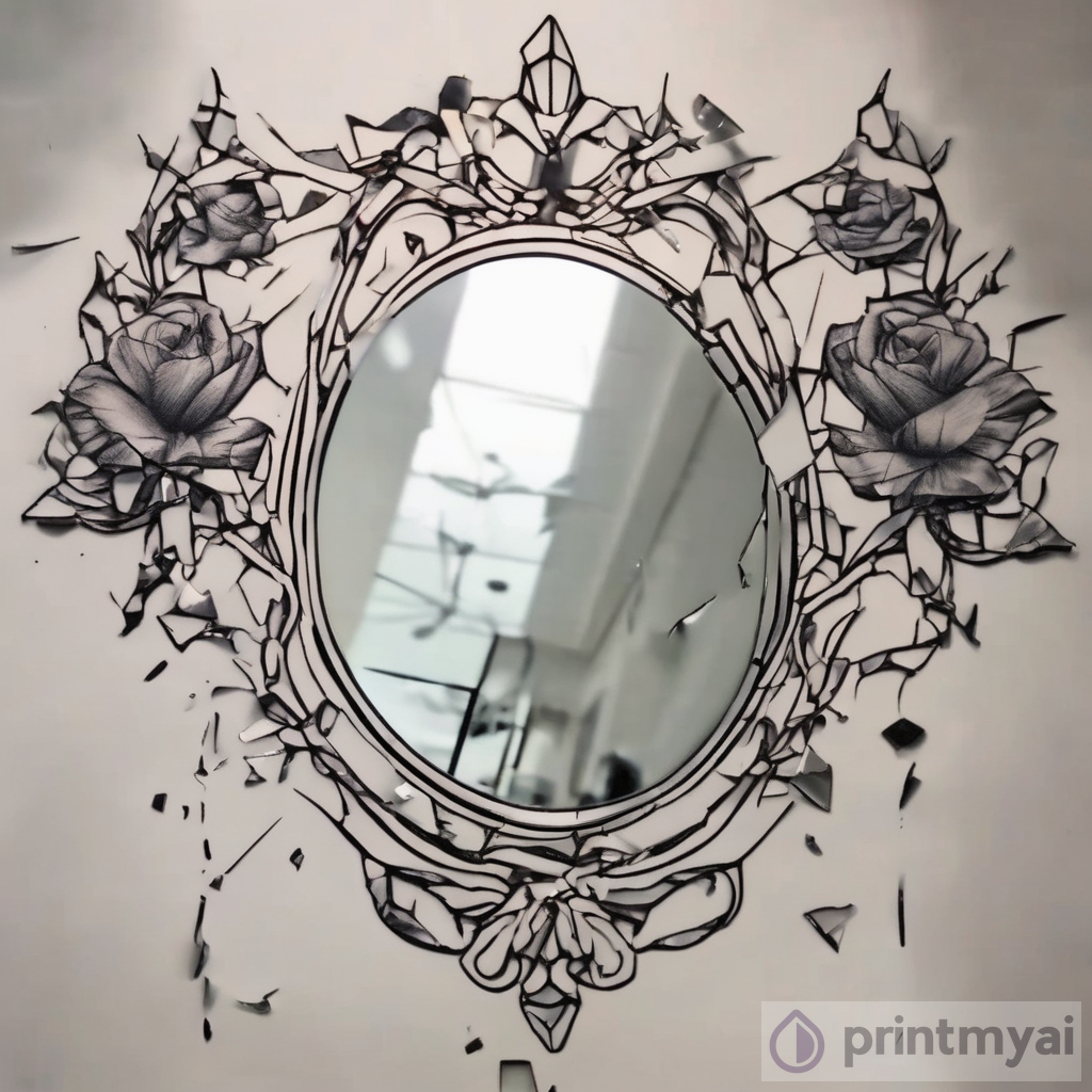 The Power of Reflection: Unveiling the Beauty of a Broken Mirror Tattoo