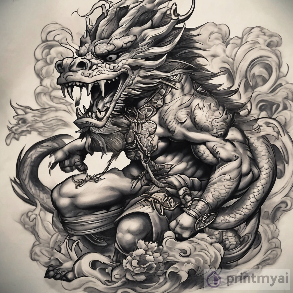 The Art of Dragon and Monkey King Tattoos