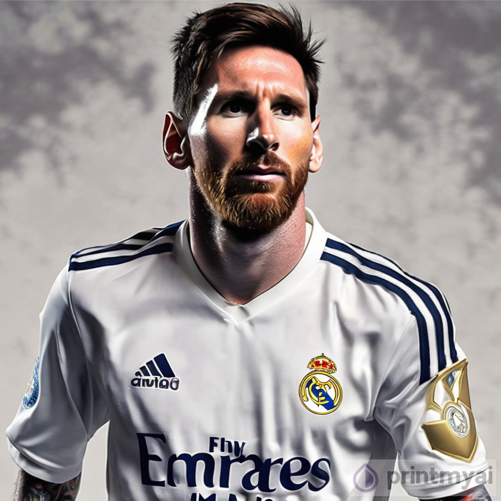 Exploring the Artistry of Messi in a Real Madrid Shirt