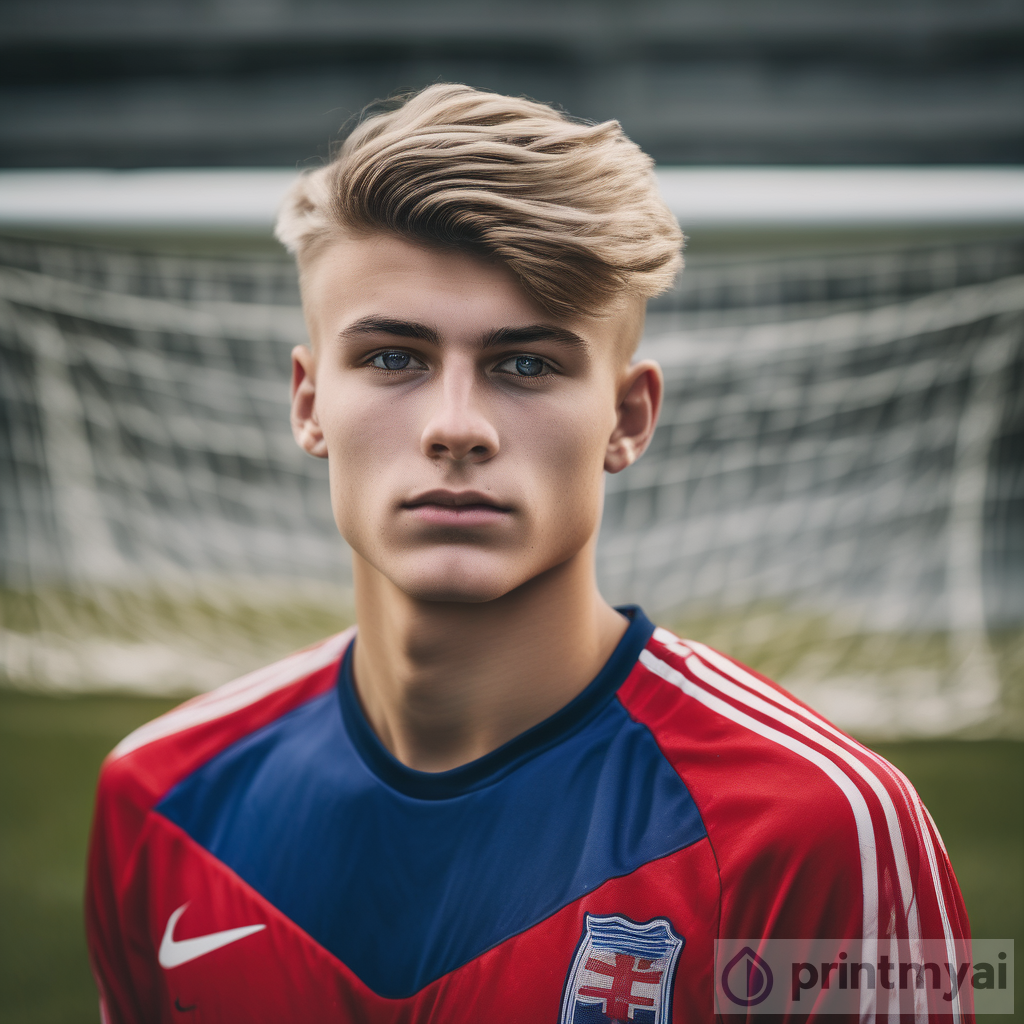 Capturing the Essence: An Intimate Portrait of a 21-Year-Old Male Norwegian Soccer Player
