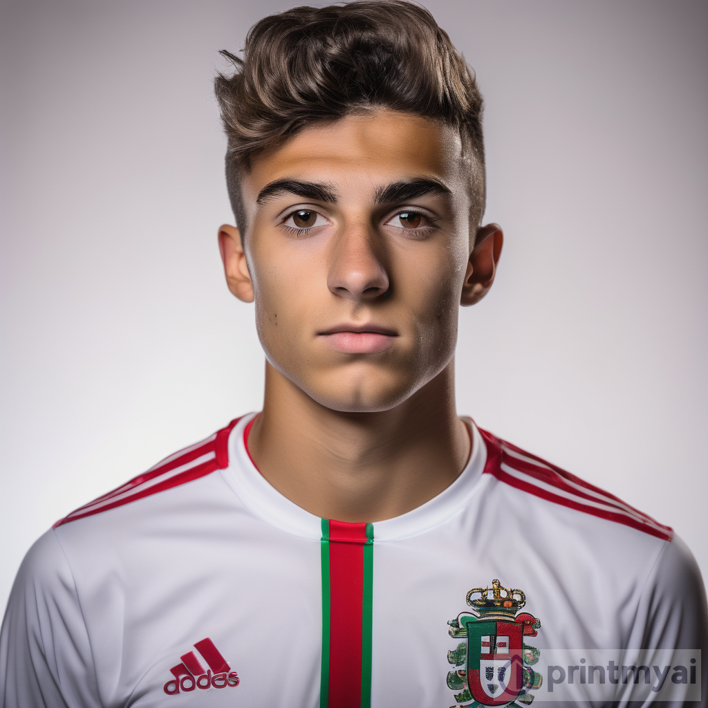 Capturing the Essence: A Detailed Headshot of a Portuguese Soccer Talent