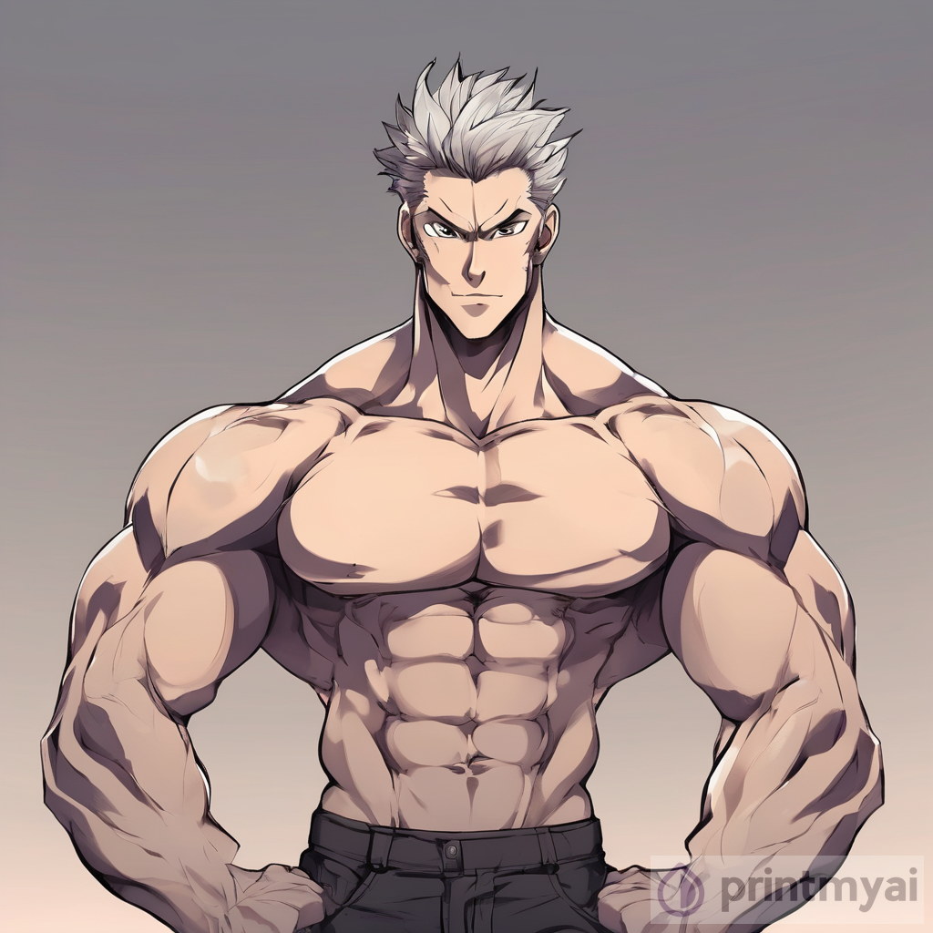 The Captivating Art of a Handsome Anime Man with Muscles and a Monkey Tail