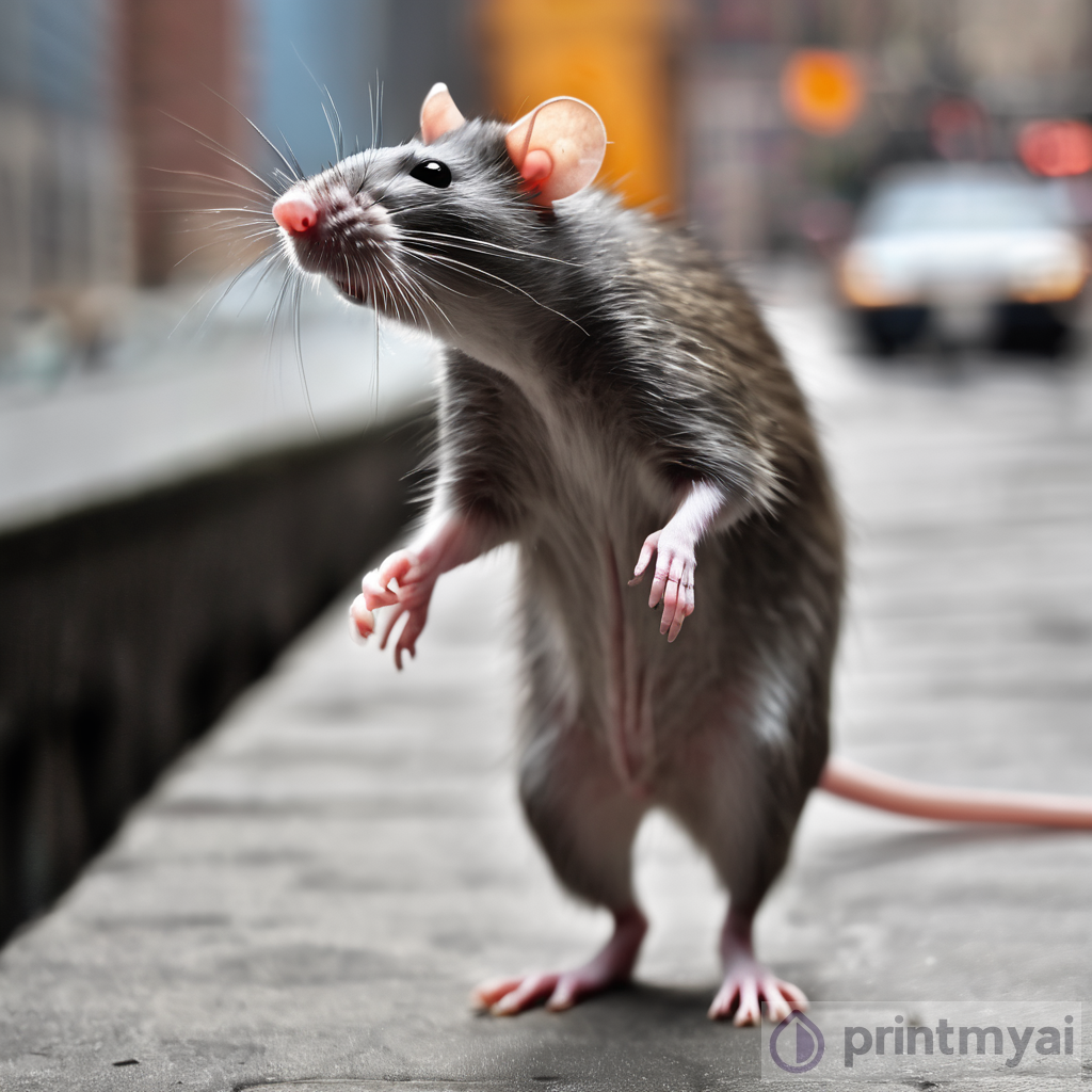The Tale of a Rat's Urban Adventure: A Unique Art Perspective