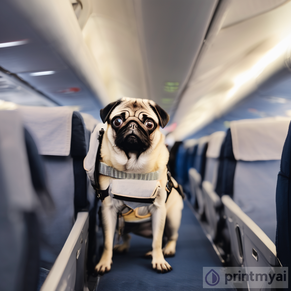 Adventures of a Pug on an Airplane