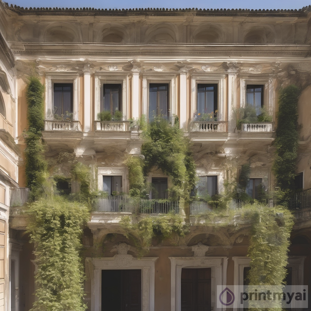 Exploring the Beauty of a Green-Covered Palazzo