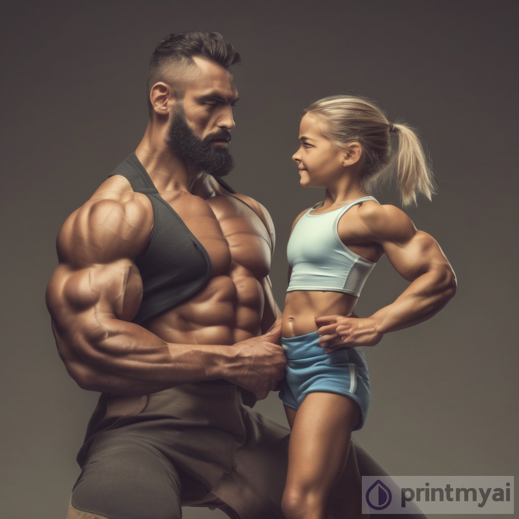 The Beauty of Contrasts: Exploring the Dynamic Between a Muscular Woman and a Small Man