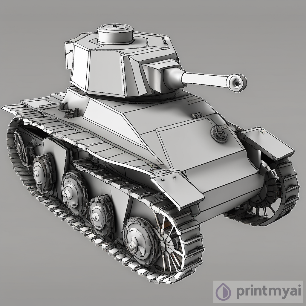 Discover the Aesthetics of the Ww1 Light Tank with Simple Shape