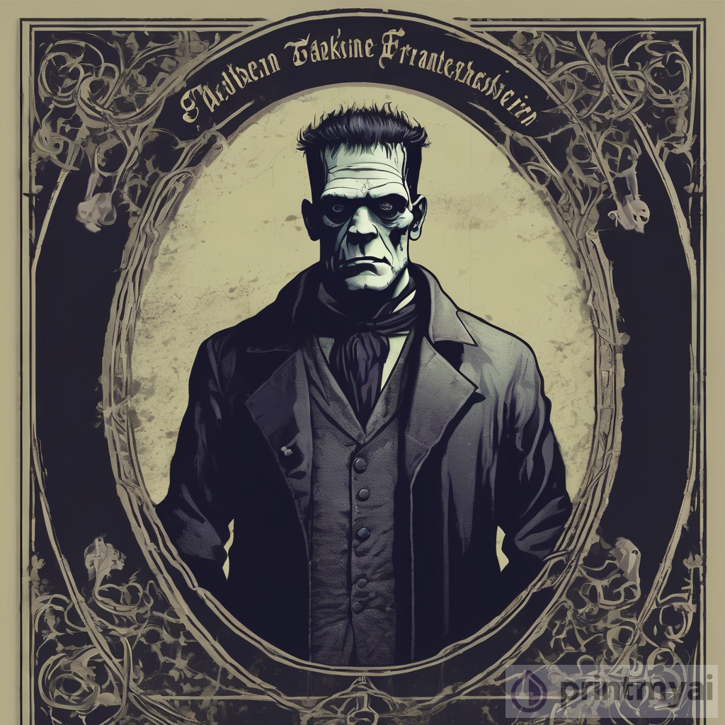 Monstrous Creations: A Gothic Book Cover for Frankenstein