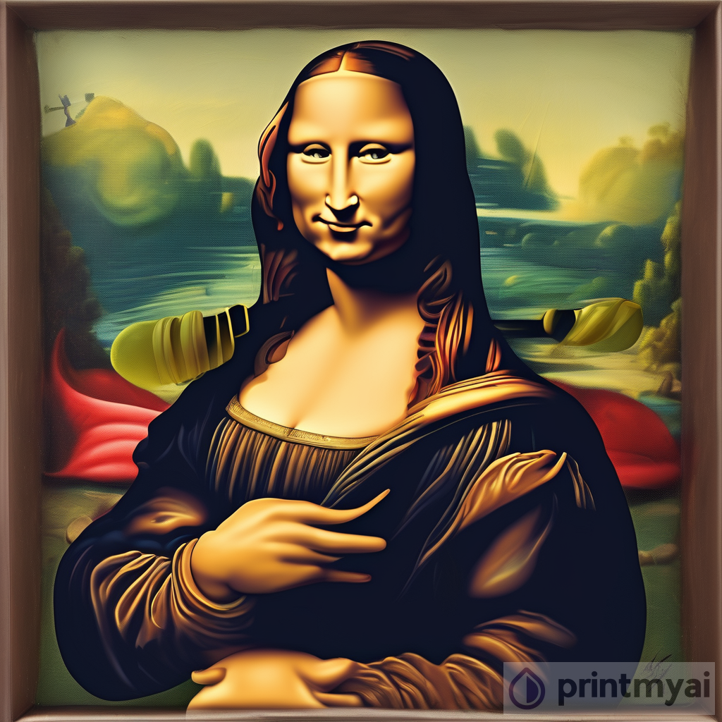 Muscular Mona Lisa: A Creative and Humorous Artwork