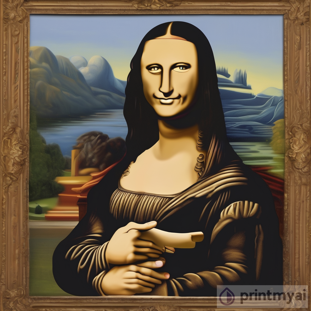Hilarious and Creative Bicep Flex: A Funny Twist to Mona Lisa