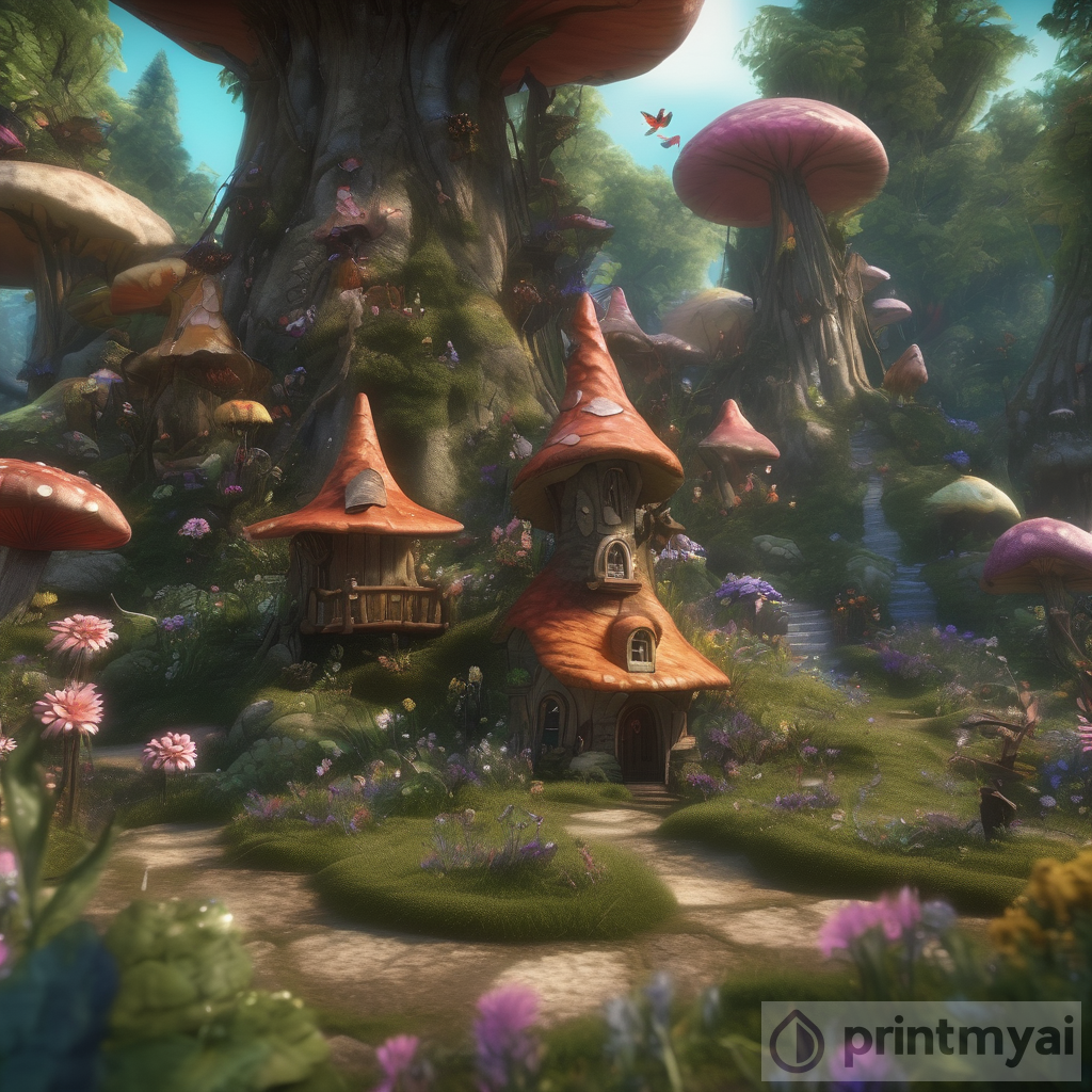 Enchanting Fairytale Forest: A Breathtaking Digital Art Experience
