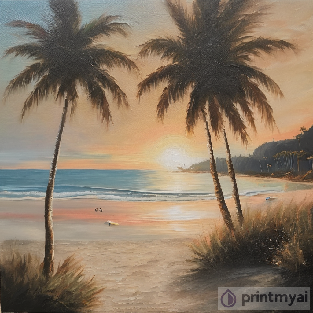 Soothing beachscape painting