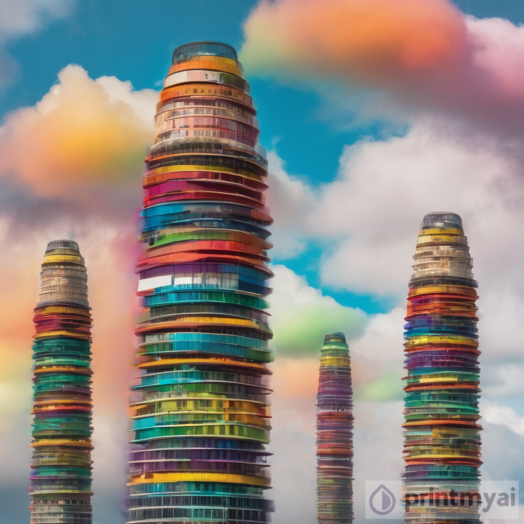 Clouds of Colors: Towering Art in the Sky