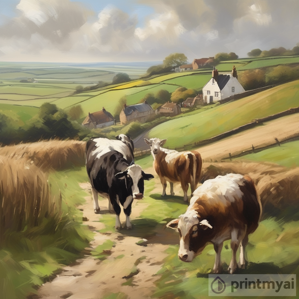 Charming East Yorkshire Landscape Painting