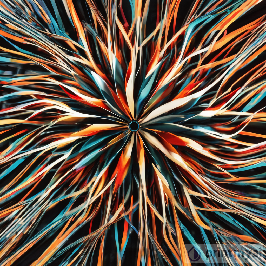 Kinetic Abstract Art: Vibrant Movement in Colors