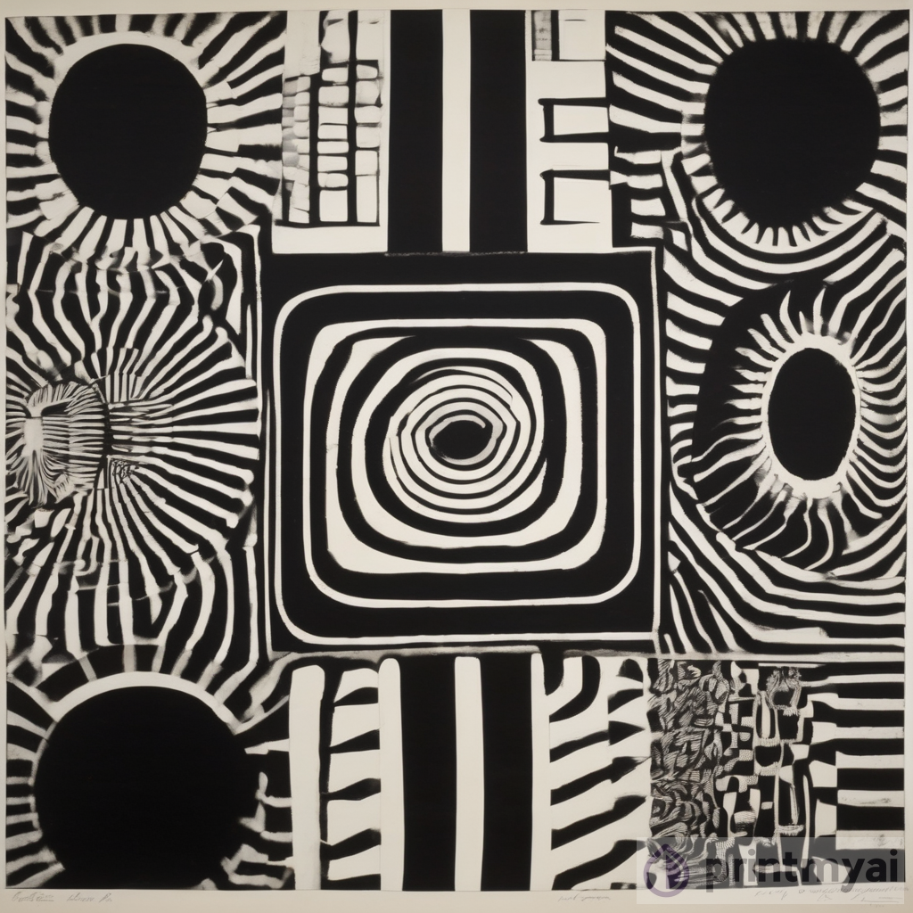 French Op Art Lithograph Philippe Dereux