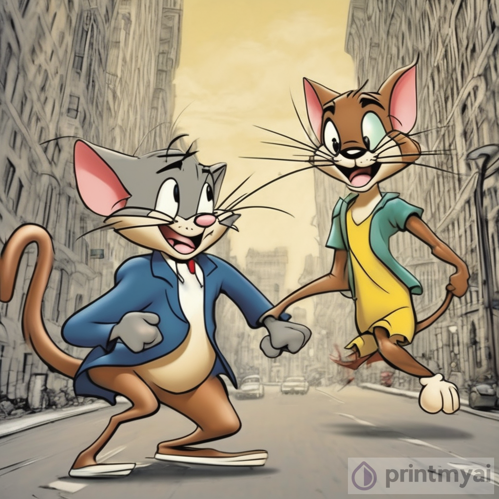Tom & Jerry Funny Art: Chase and Laughter