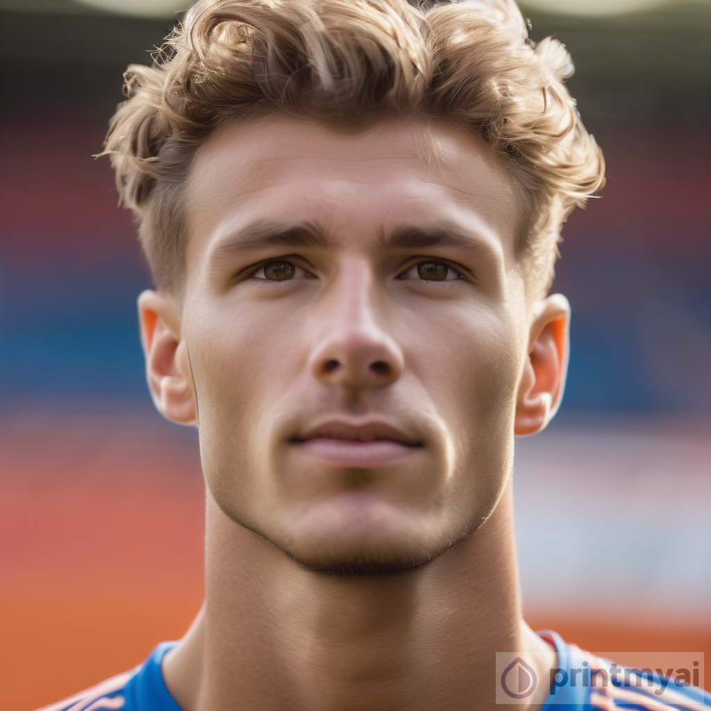 Detailed Dutch Soccer Player 85mm DSLR Headshot