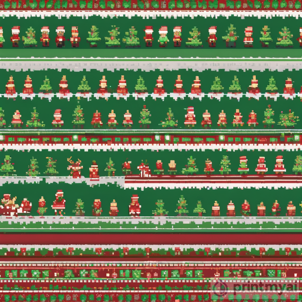 Festive Pixel Art Christmas Creations