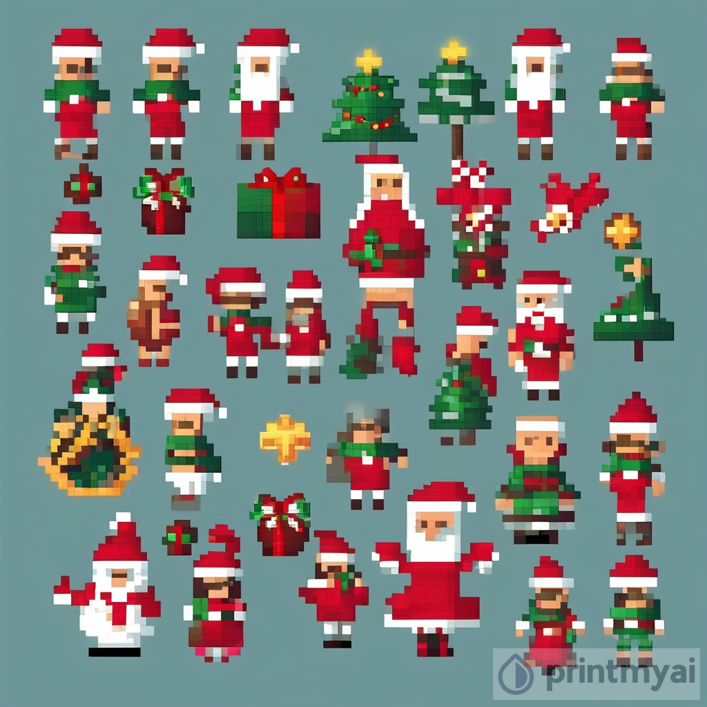 Pixel Art Christmas Creations