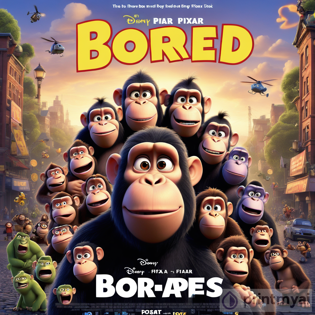 PixarPoster Bored Apes Art Crossover