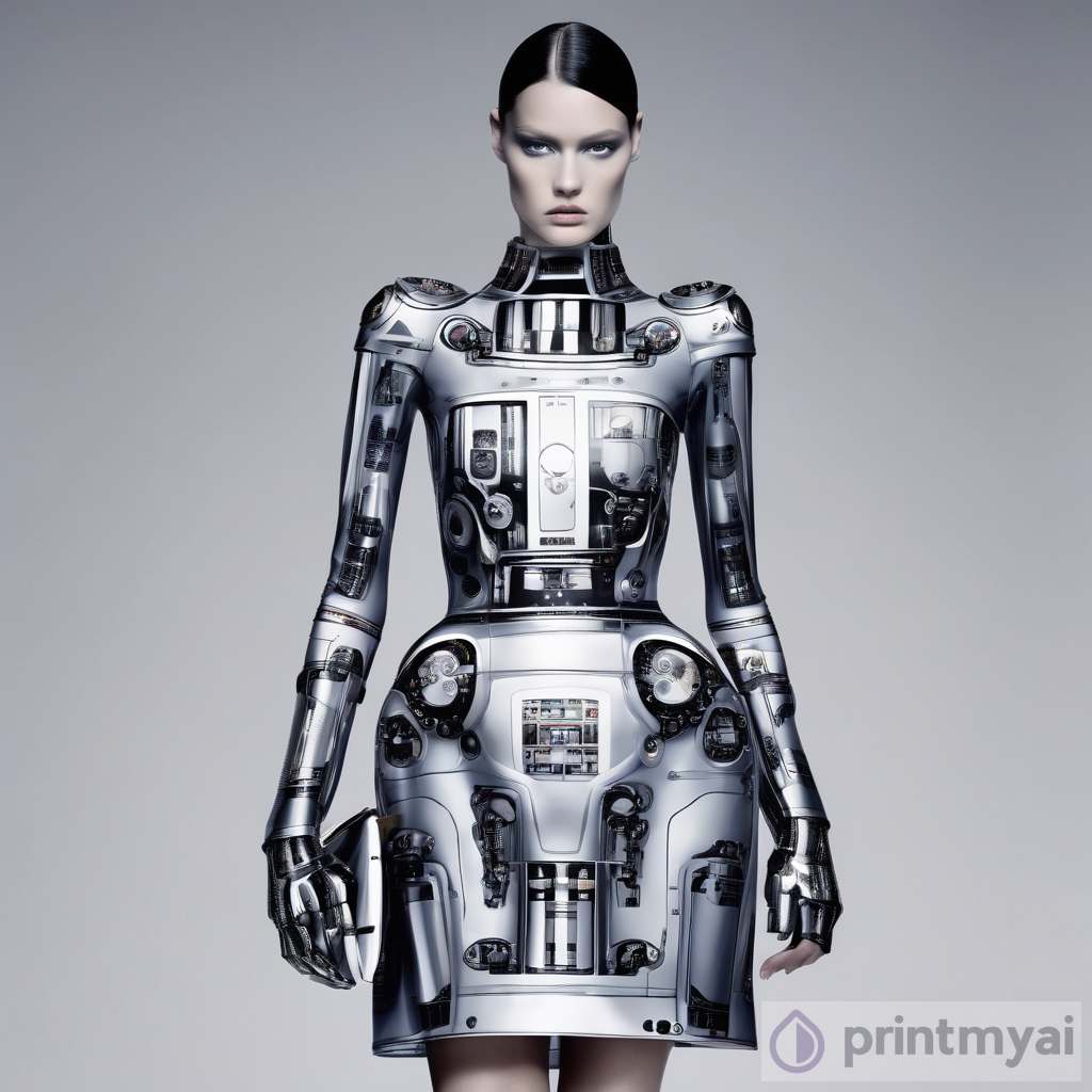 Futuristic Dior Robot Dress: A Blend of Fashion and Technology