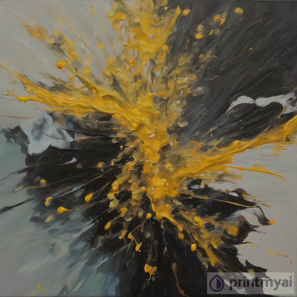 Captivating Falling Paintings: Oil on Board