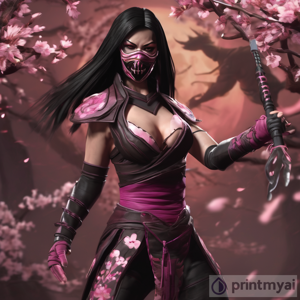 The Blossom Themed Mileena in Mortal Kombat