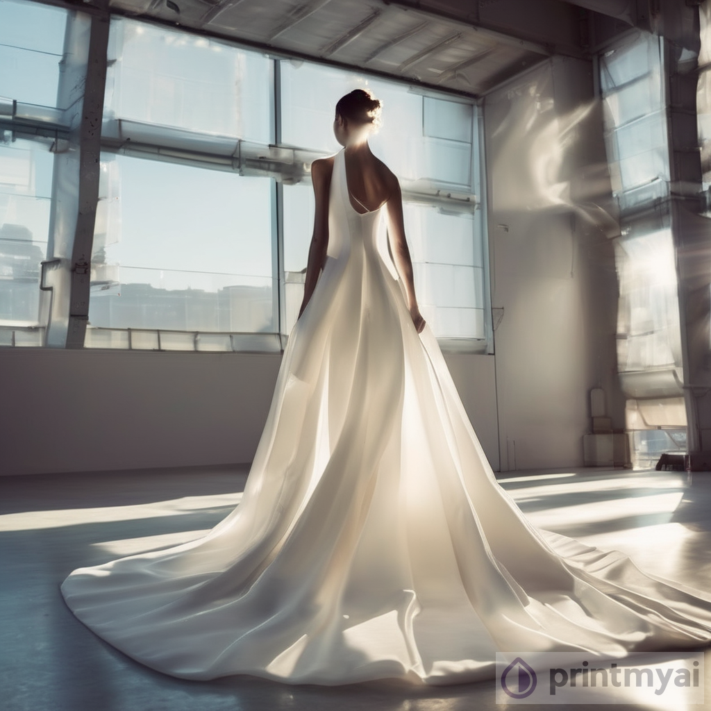 Futuristic Wedding Dress Sunlight