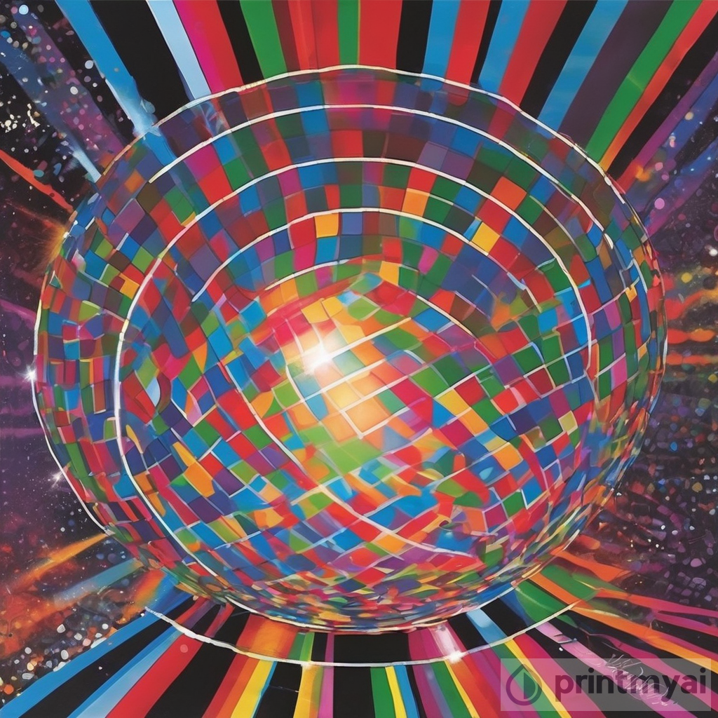 Captivating Dave Muller Disco Ball Print