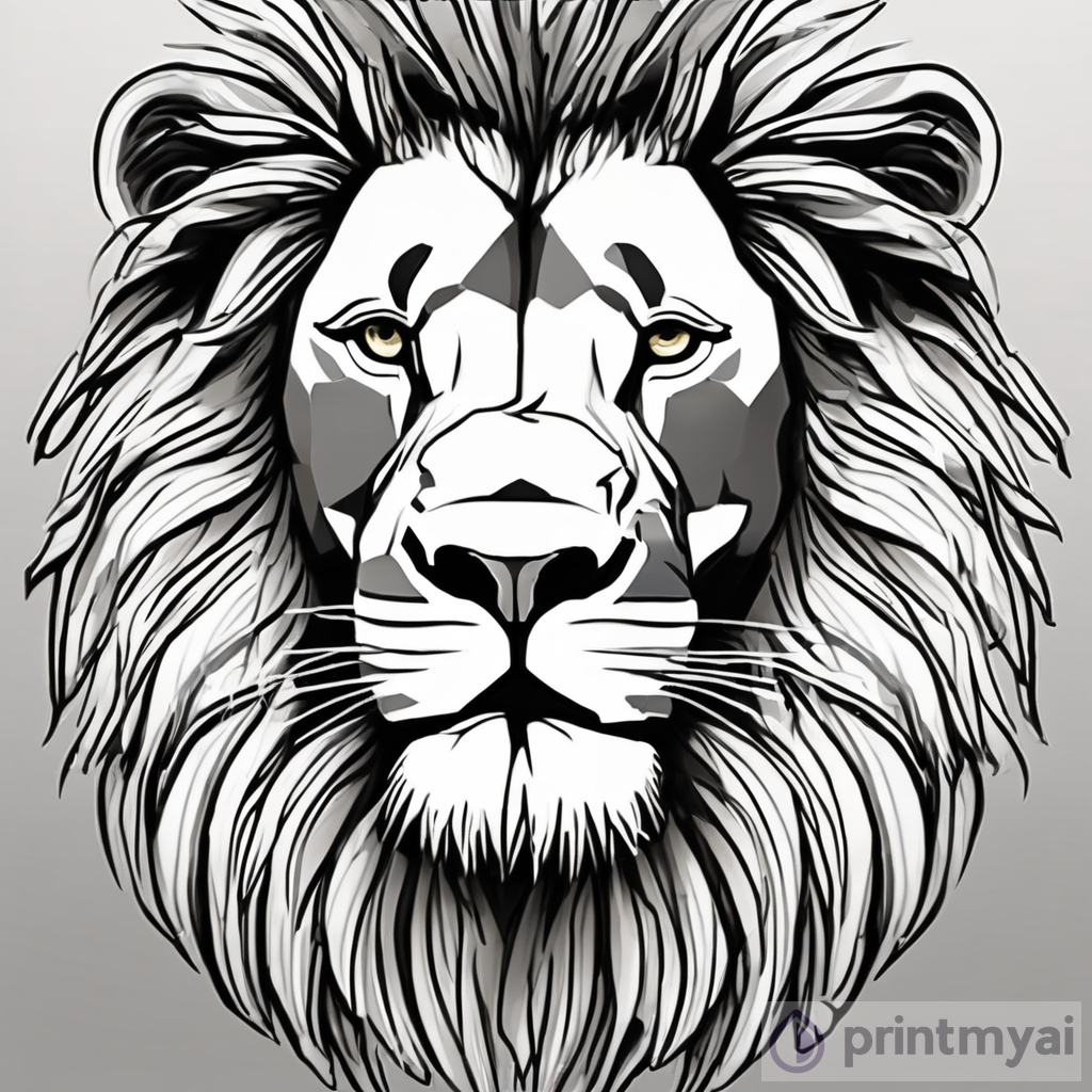 Easy Lion Drawing Tutorial