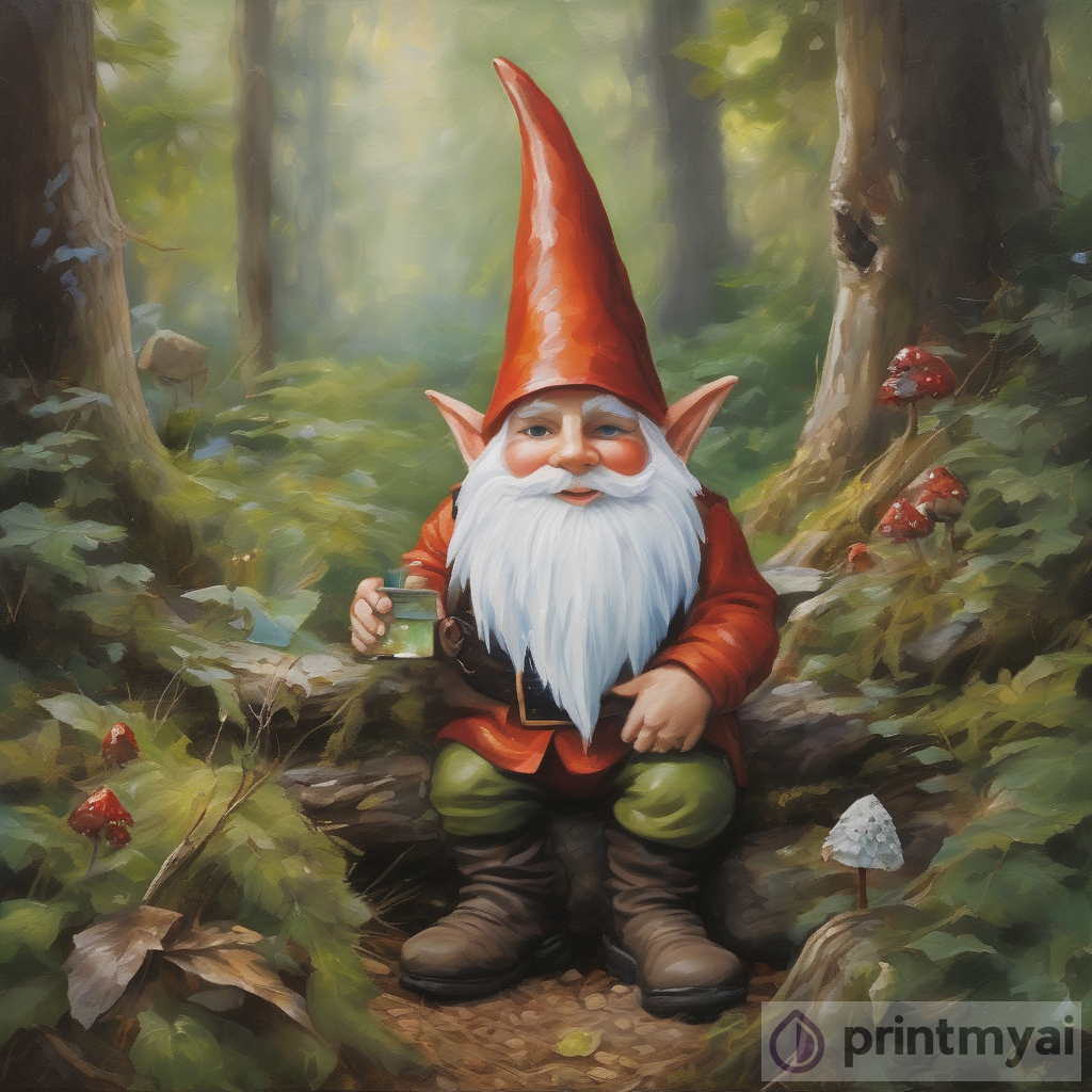 Enchanting Gnome Portrait: A Fantasy Art Masterpiece