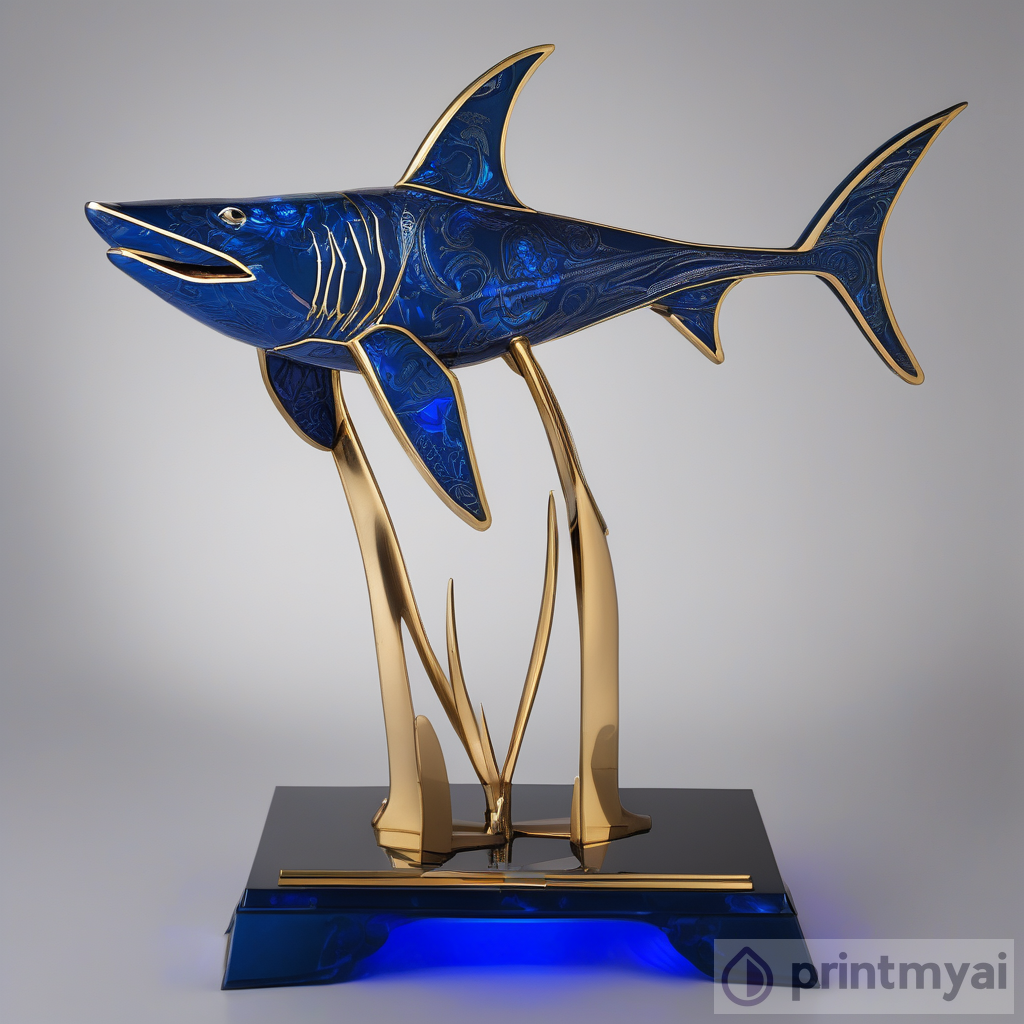 Luxurious Hammerhead Shark Art Concept