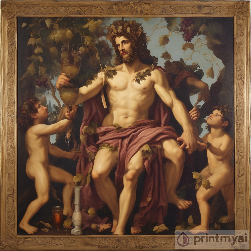 Lively Dionysus: Oil Painting of Libra