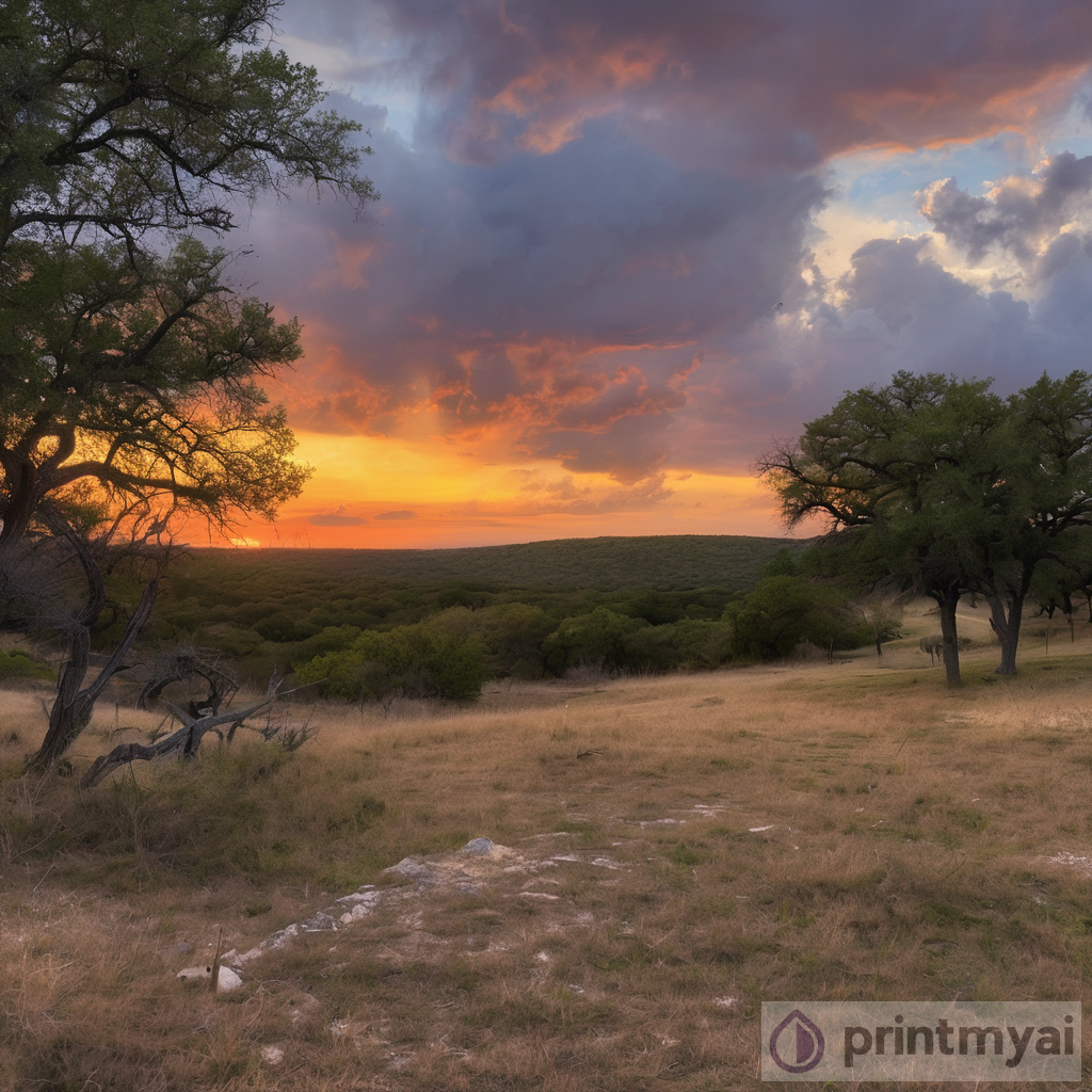 Captivating Hill Country Sunset
