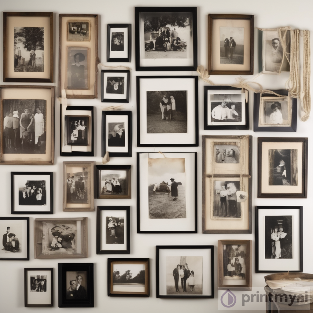 Vintage Photograph Art Installation | Nostalgia & Family History
