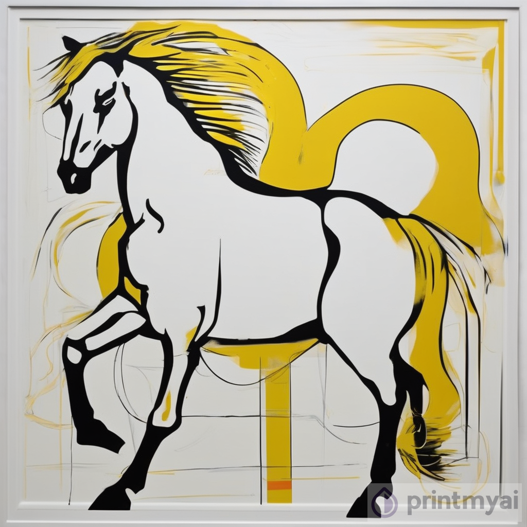 Captivating Horse Series Serigraph by Modern