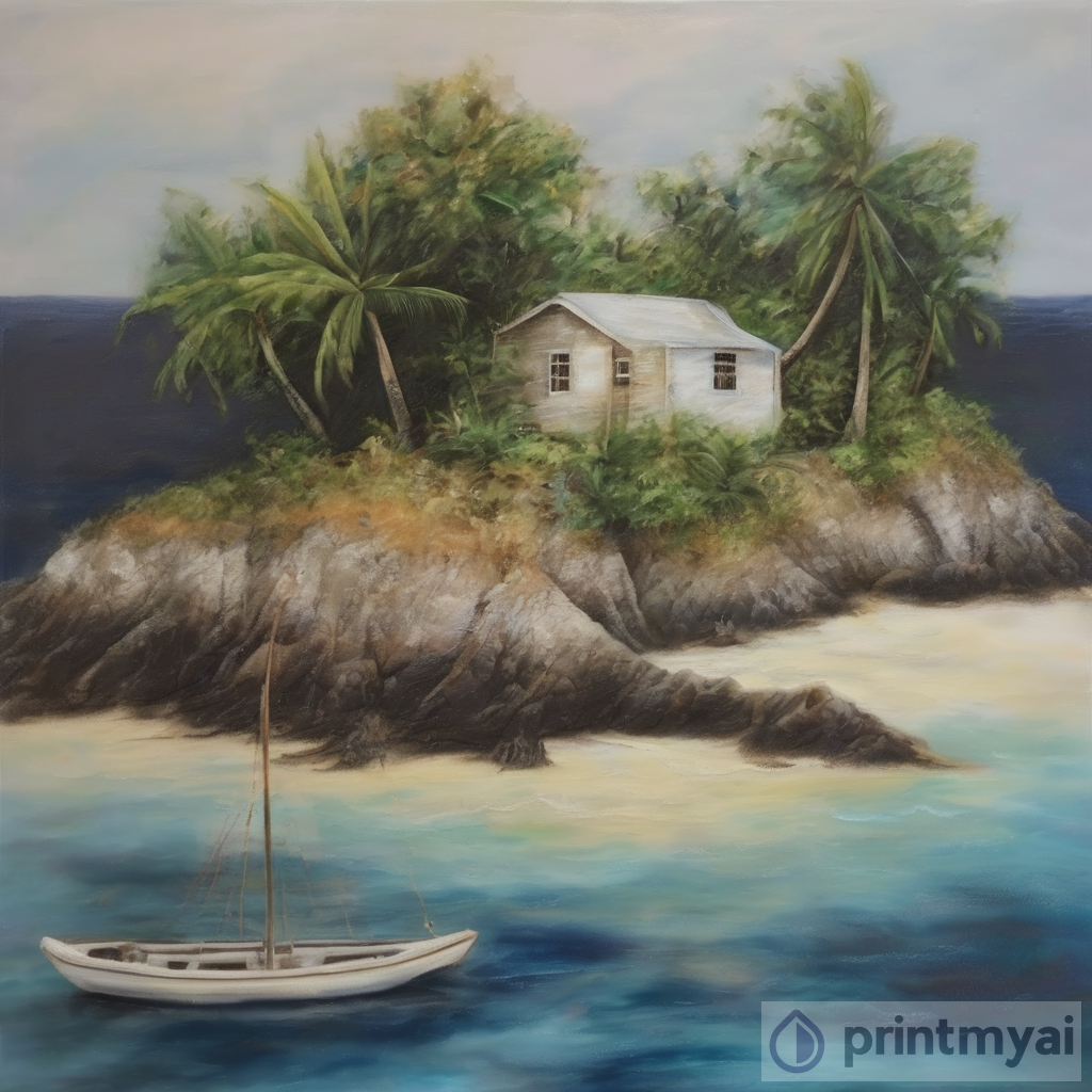 Memories of the island, Painting