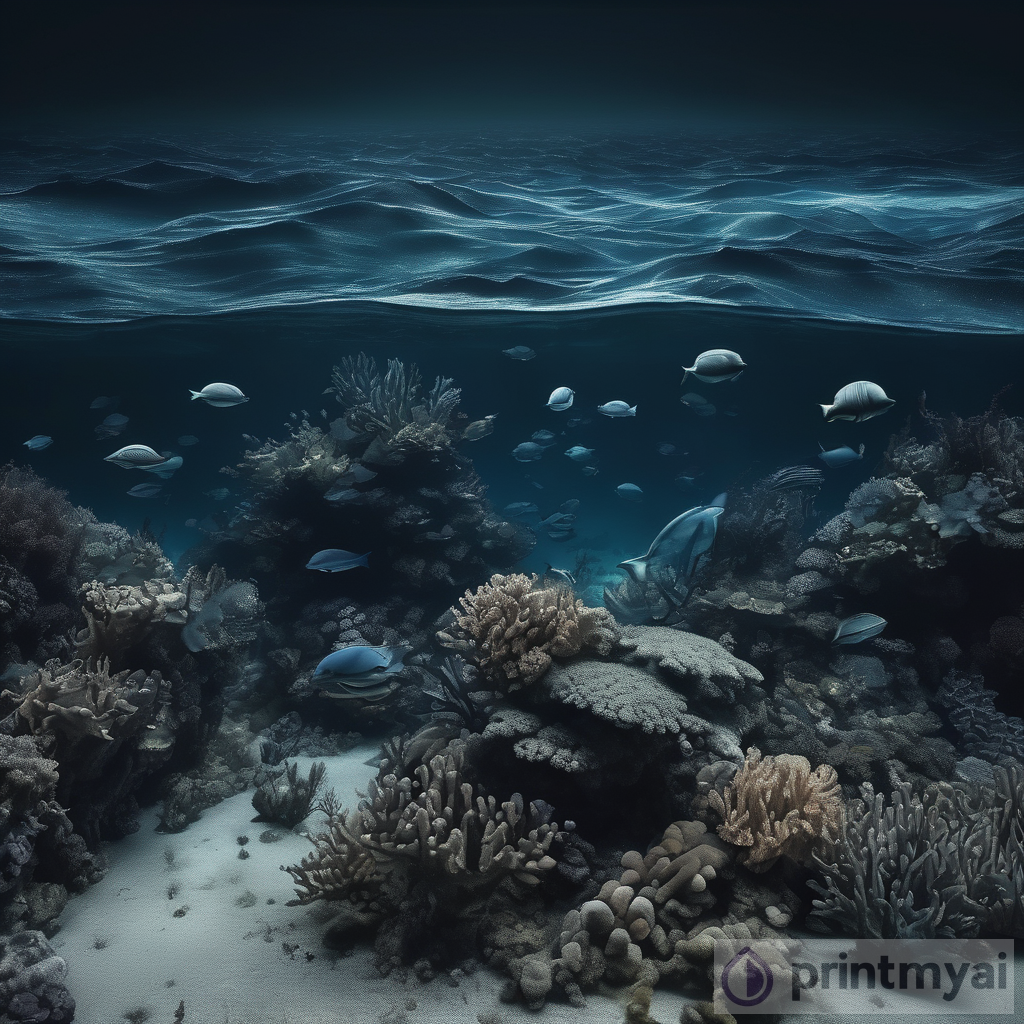 Haunting Dark Underwater Ocean Scenes