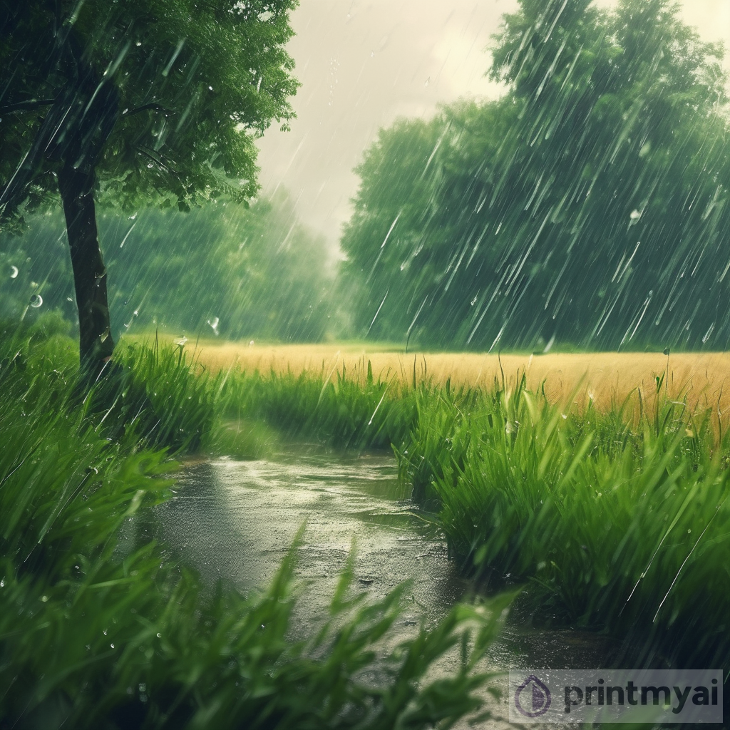Summer Rain: Nourishing Nature's Landscape