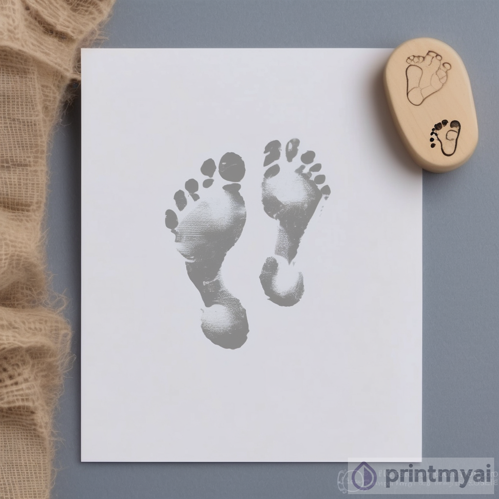 Personalized Baby Footprint Stamp for Newborn