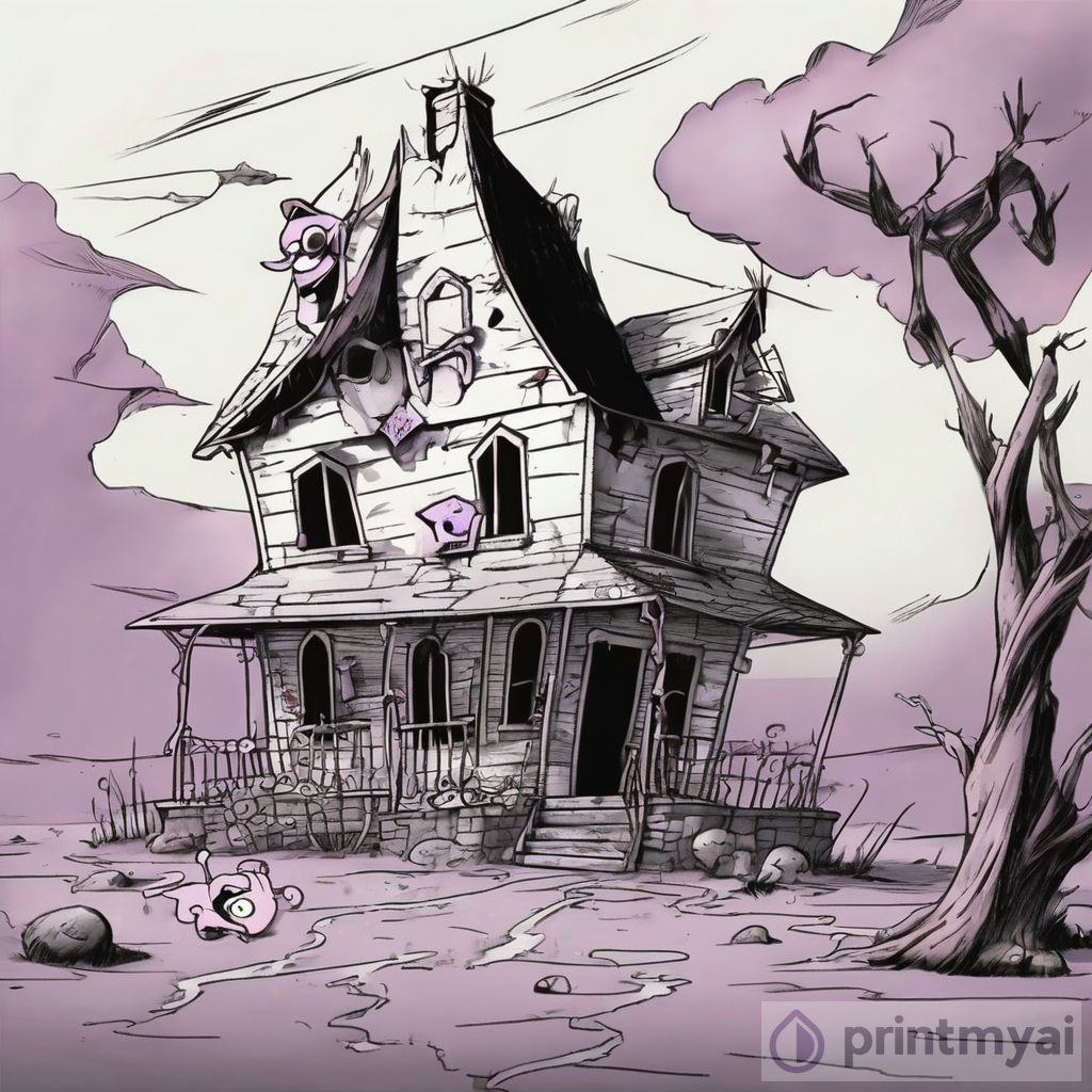 Courage the Cowardly Dog House: A Blend of Horror and Humor