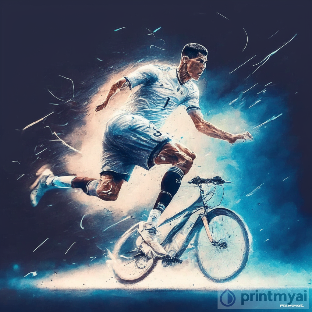 Cristiano Ronaldo Bicycle Kick Goal Anime Electric Arc DSLR Francis Bacon