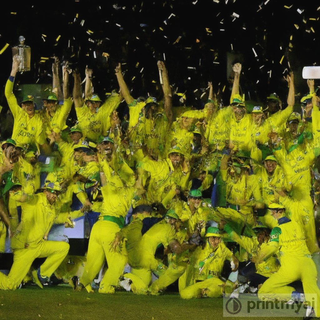Cricket Australia Champions 2024 Finals Celebration