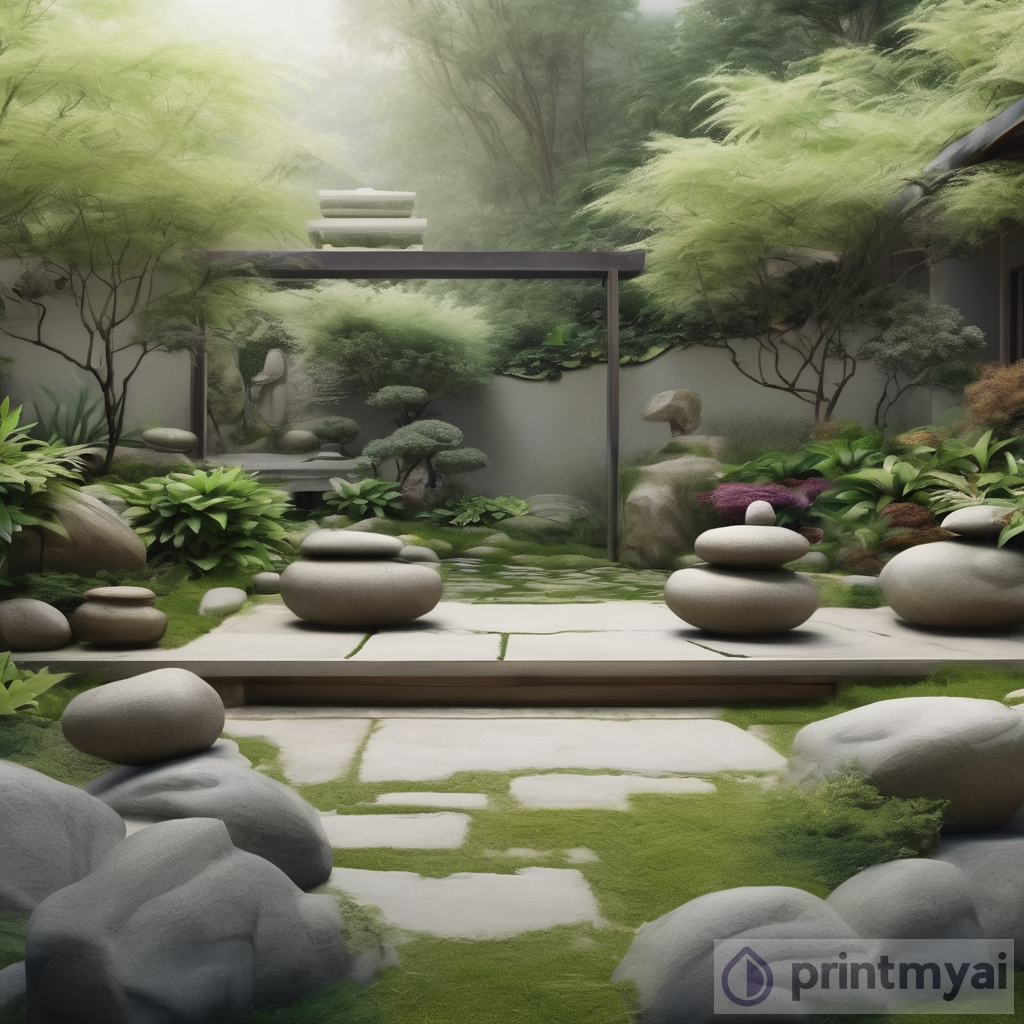 Zen Retreat Garden Design Art Work