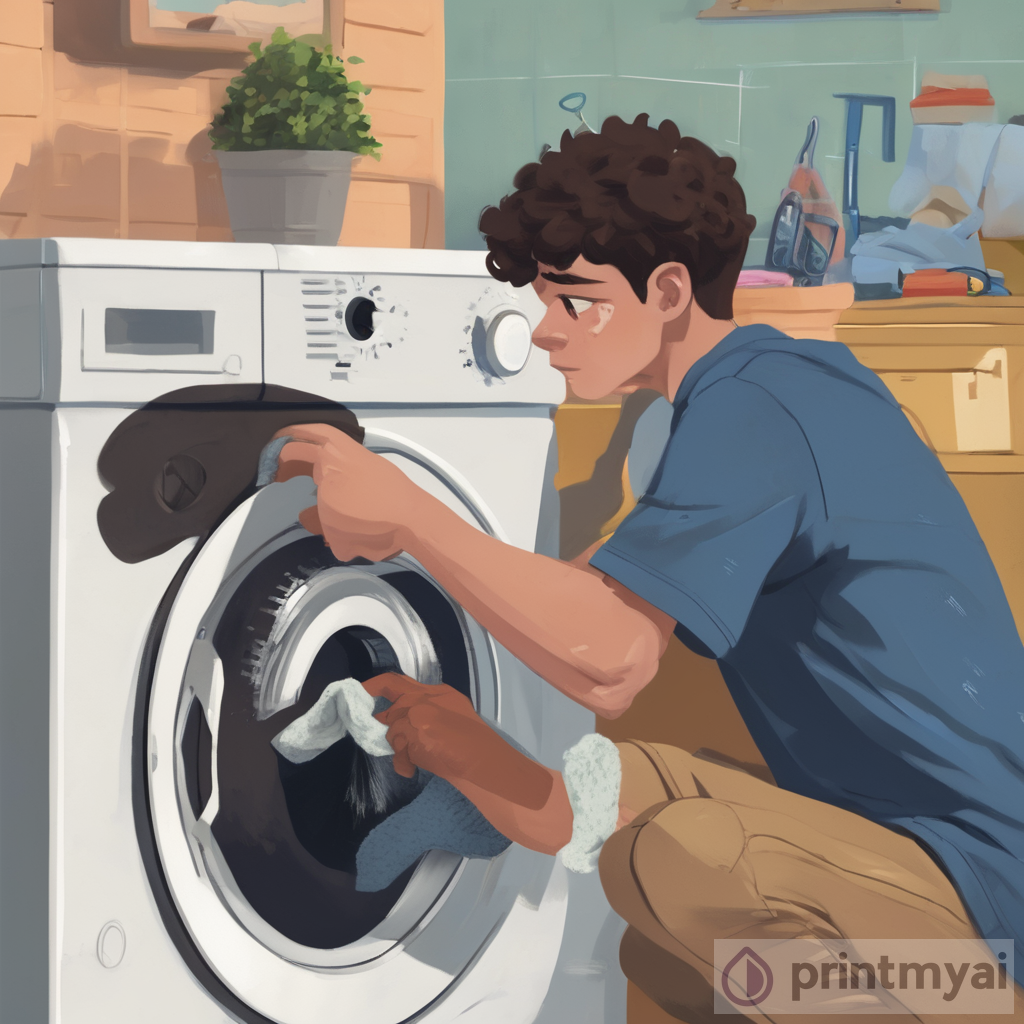 Teen and Man: Washing Machine Repair