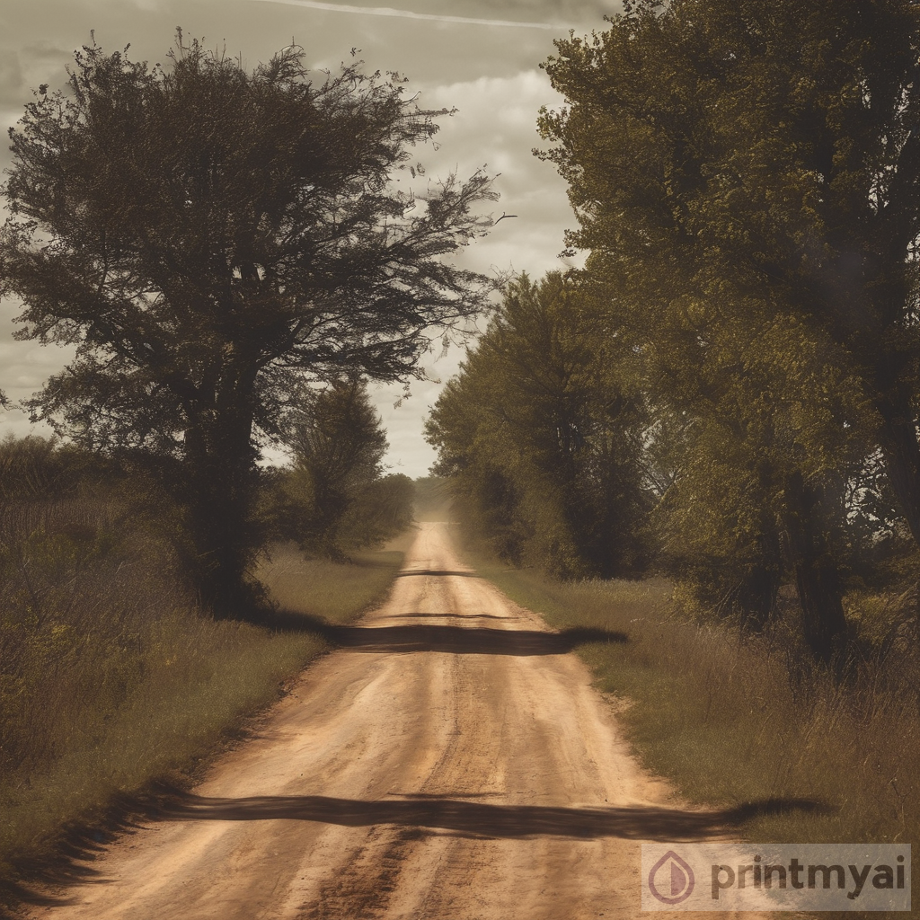 Tranquil Dirt Road Journey